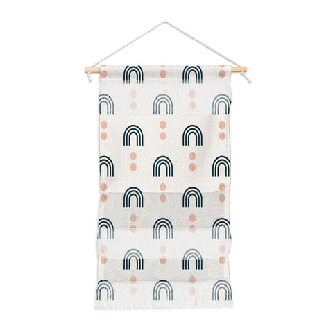 Little Arrow Design Co aria geometric rainbows Wall Hanging Portrait