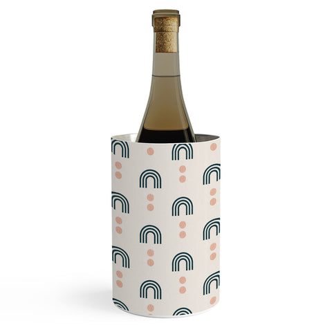 Little Arrow Design Co aria geometric rainbows Wine Chiller
