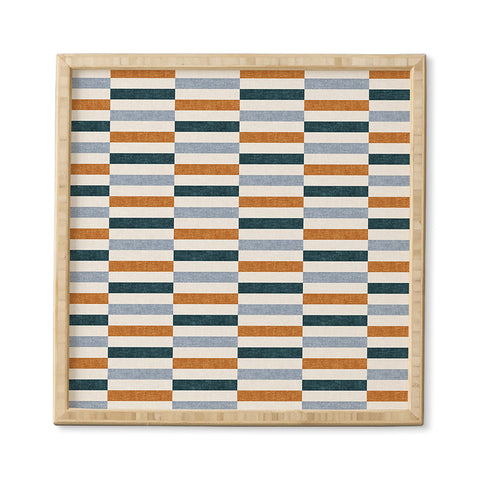 Little Arrow Design Co aria multi rectangle tiles Framed Wall Art