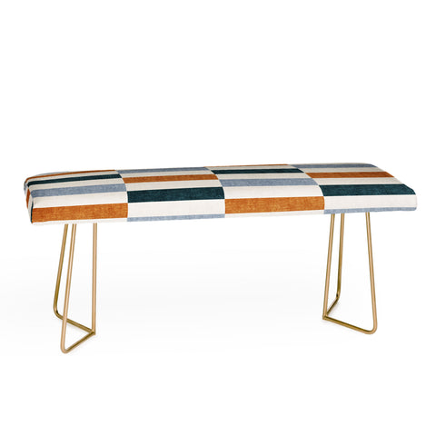 Little Arrow Design Co aria multi rectangle tiles Bench