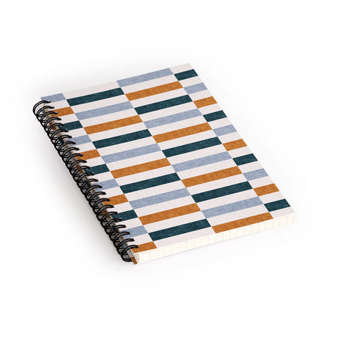 Little Arrow Design Co aria multi rectangle tiles Spiral Notebook