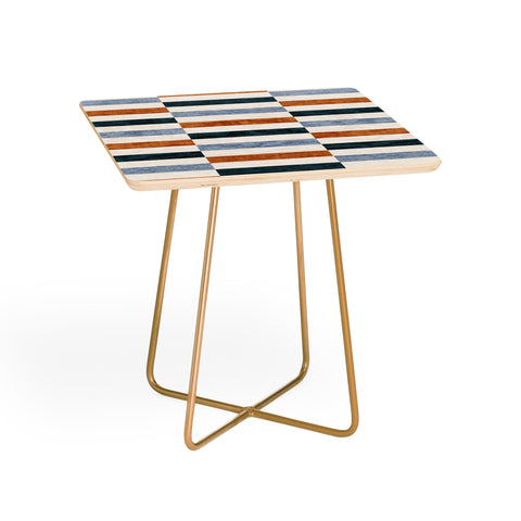 Little Arrow Design Co aria multi rectangle tiles Side Table