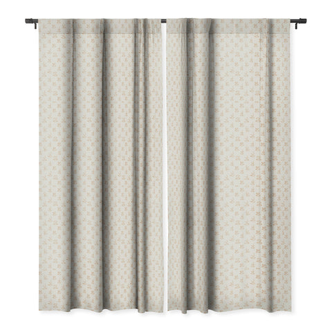 Little Arrow Design Co aria orange line faces Blackout Window Curtain