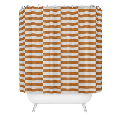 Little Arrow Design Co aria rectangle tiles Shower Curtain