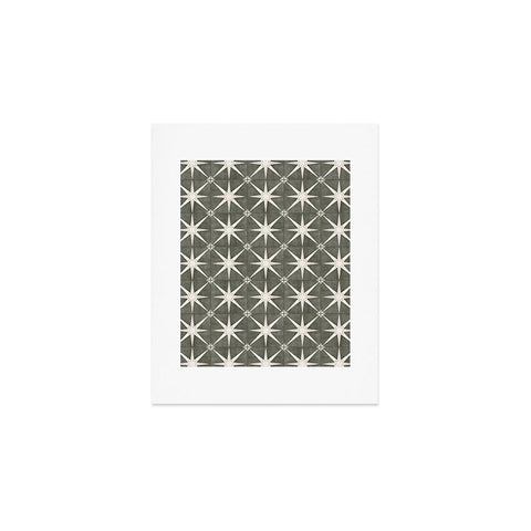 Little Arrow Design Co arlo star tile olive Art Print