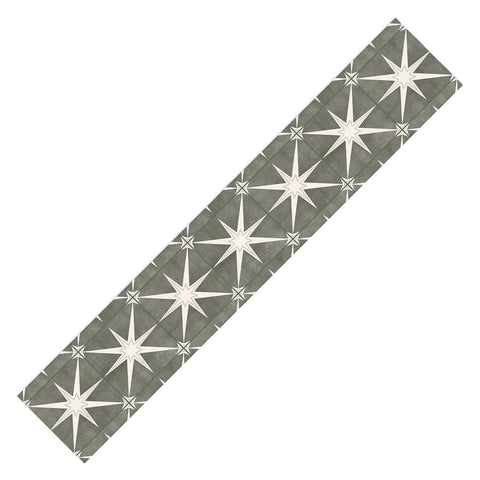 Little Arrow Design Co arlo star tile olive Table Runner