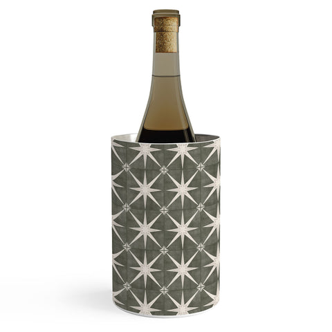 Little Arrow Design Co arlo star tile olive Wine Chiller