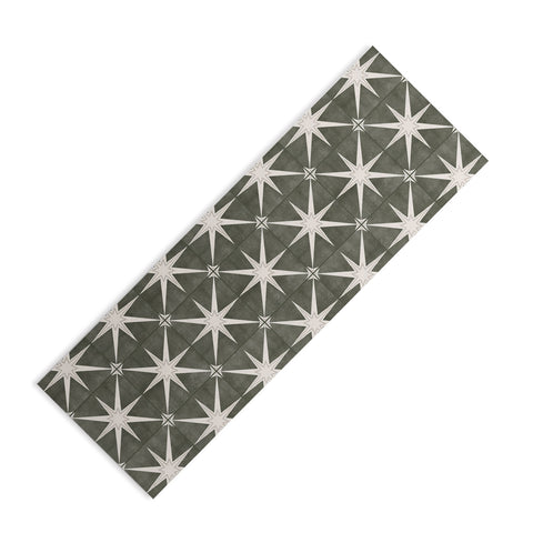 Little Arrow Design Co arlo star tile olive Yoga Mat