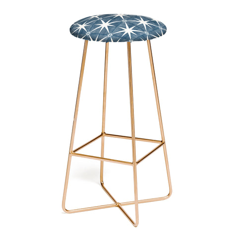 Little Arrow Design Co arlo star tile stone blue Bar Stool