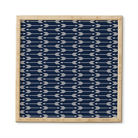 Little Arrow Design Co arrows on navy Framed Wall Art