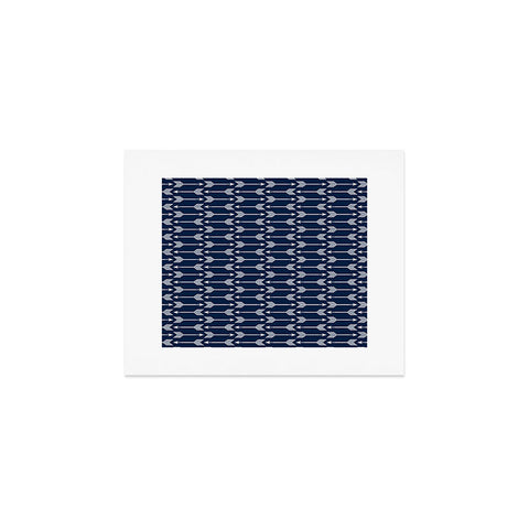Little Arrow Design Co arrows on navy Art Print