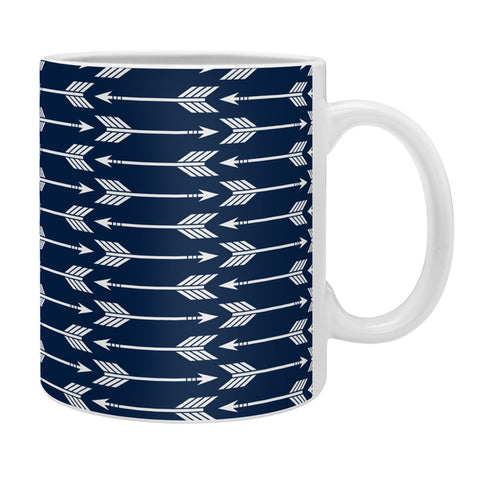 Little Arrow Design Co arrows on navy Coffee Mug