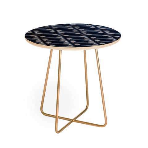 Little Arrow Design Co arrows on navy Round Side Table