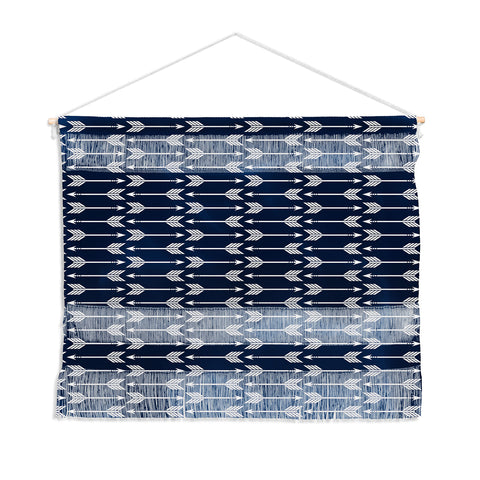 Little Arrow Design Co arrows on navy Wall Hanging Landscape
