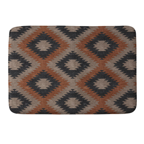 Little Arrow Design Co aztec neutrals inkwell taupe Memory Foam Bath Mat