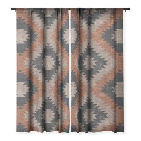 Little Arrow Design Co aztec neutrals inkwell taupe Sheer Non Repeat