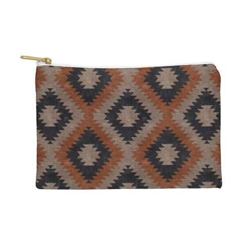 Little Arrow Design Co aztec neutrals inkwell taupe Pouch