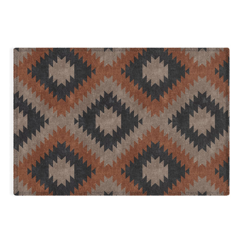 Little Arrow Design Co aztec neutrals inkwell taupe Outdoor Rug