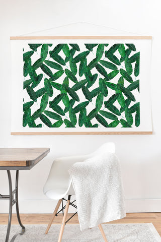 Little Arrow Design Co banana leaves Art Print And Hanger