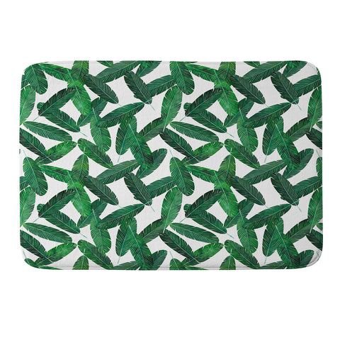 Little Arrow Design Co banana leaves Memory Foam Bath Mat