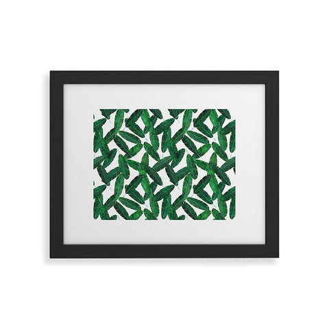 Little Arrow Design Co banana leaves Framed Art Print
