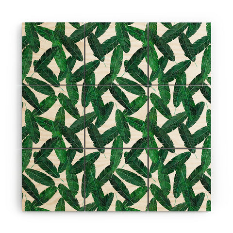 Little Arrow Design Co banana leaves Wood Wall Mural