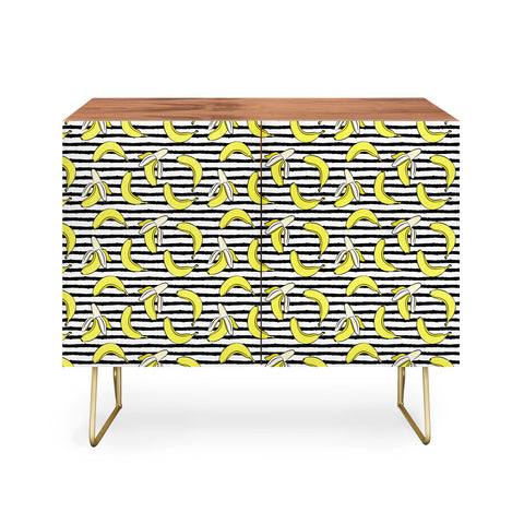 Little Arrow Design Co Bananas on Stripes Credenza