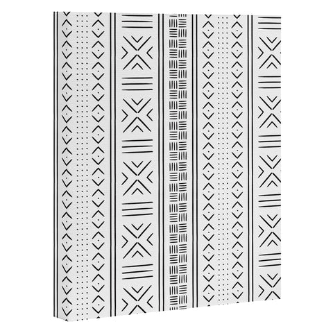 Little Arrow Design Co black mudcloth tribal Art Canvas
