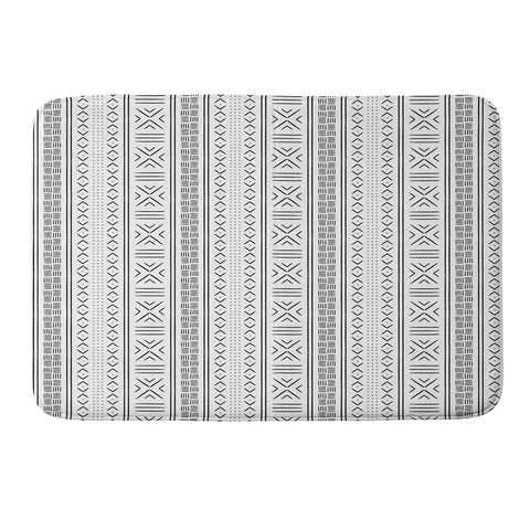 Little Arrow Design Co black mudcloth tribal Memory Foam Bath Mat