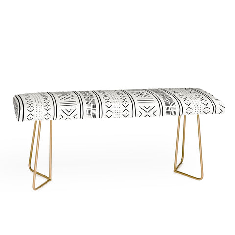 Little Arrow Design Co black mudcloth tribal Bench