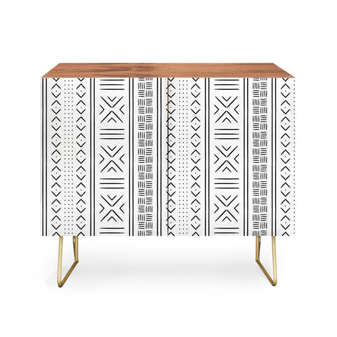 Little Arrow Design Co black mudcloth tribal Credenza