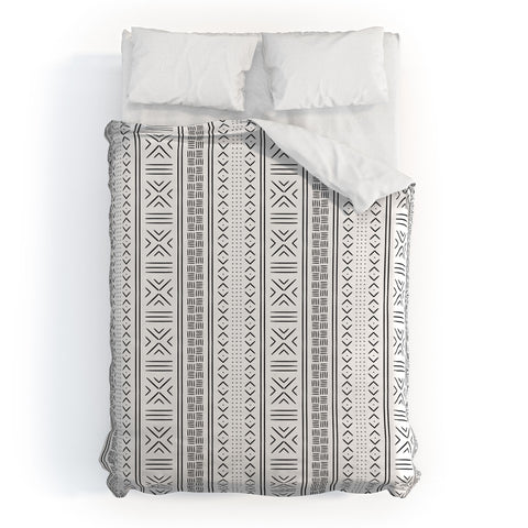 Little Arrow Design Co black mudcloth tribal Duvet Cover