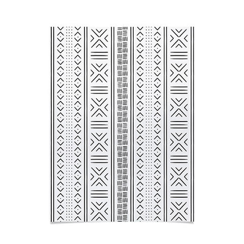 Little Arrow Design Co black mudcloth tribal Poster