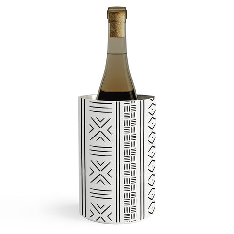 Little Arrow Design Co black mudcloth tribal Wine Chiller