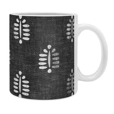 Little Arrow Design Co block print fern charcoal Coffee Mug