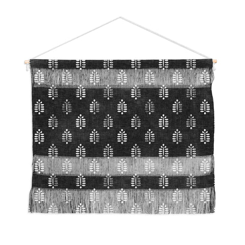 Little Arrow Design Co block print fern charcoal Wall Hanging Landscape