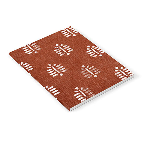 Little Arrow Design Co block print fern rust Notebook