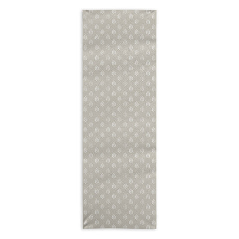 Little Arrow Design Co block print ferns stone Yoga Towel