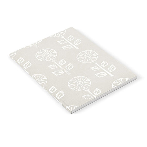 Little Arrow Design Co block print floral beige Notebook