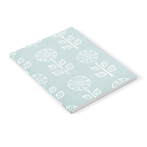 Little Arrow Design Co block print floral dusty blue Notebook