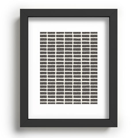 Little Arrow Design Co block print tile charcoal Recessed Framing Rectangle