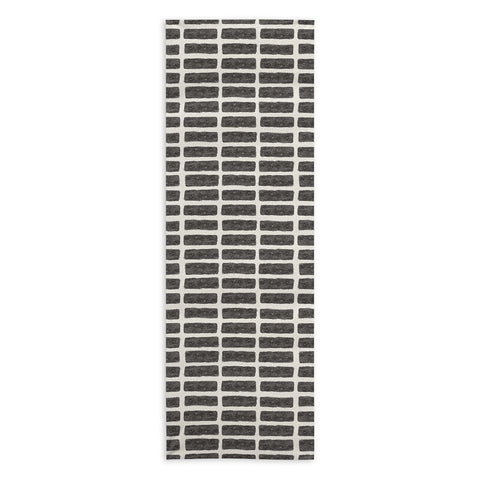 Little Arrow Design Co block print tile charcoal Yoga Towel
