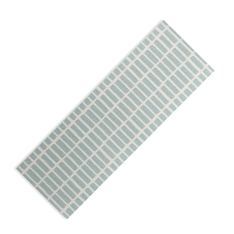 Little Arrow Design Co block print tile dusty blue Yoga Mat