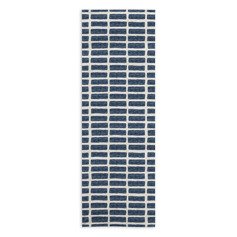 Little Arrow Design Co block print tile navy Yoga Towel
