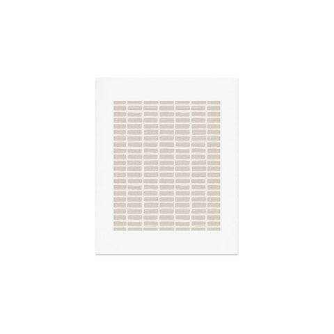 Little Arrow Design Co block print tile neutral Art Print