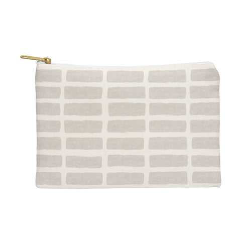 Little Arrow Design Co block print tile neutral Pouch
