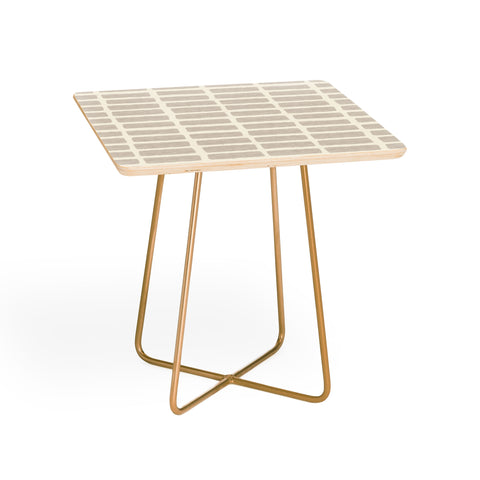 Little Arrow Design Co block print tile neutral Side Table