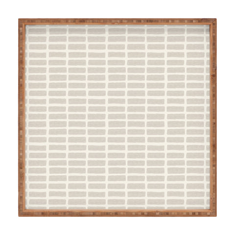 Little Arrow Design Co block print tile neutral Square Tray