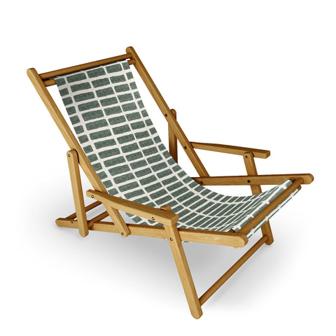 Little Arrow Design Co block print tile olive Sling Chair