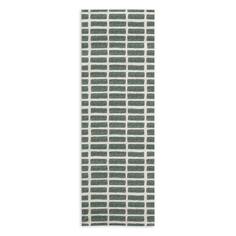 Little Arrow Design Co block print tile olive Yoga Towel